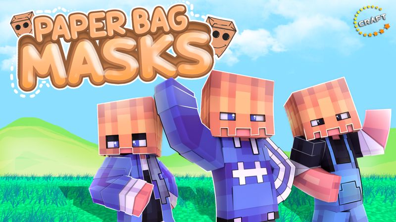 Paper Bag Masks on the Minecraft Marketplace by The Craft Stars