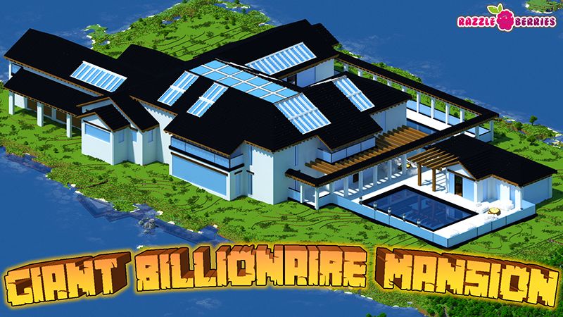 Giant Billionaire Mansion on the Minecraft Marketplace by Razzleberries