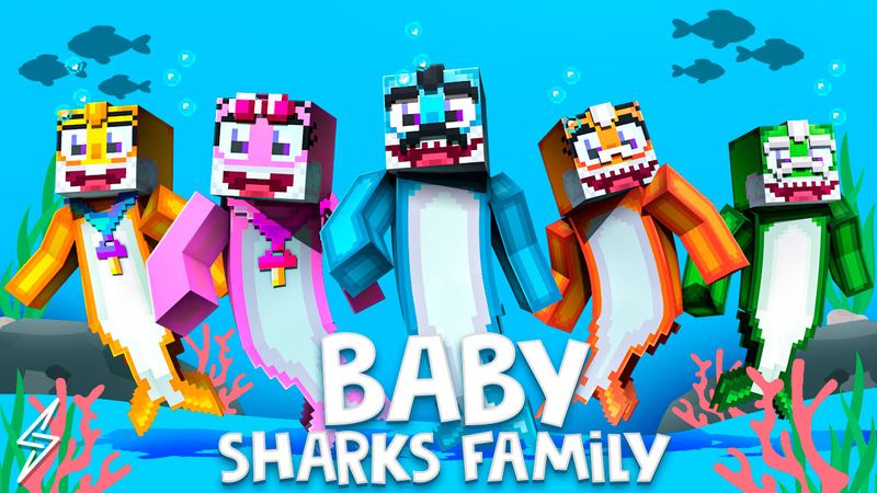 Baby Sharks Family on the Minecraft Marketplace by Senior Studios