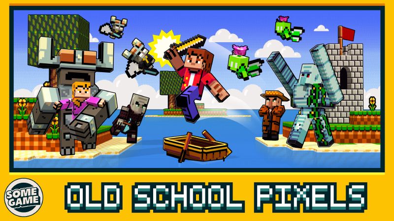 Old School Pixels Texture Pack on the Minecraft Marketplace by Some Game Studio