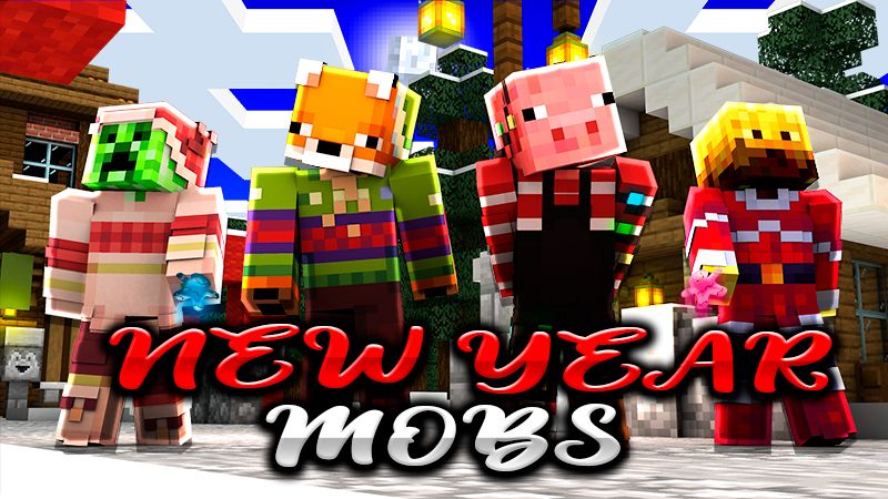 New Year Mobs on the Minecraft Marketplace by PixelOneUp