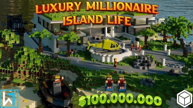 Luxury Millionaire Island Life on the Minecraft Marketplace by Waypoint Studios