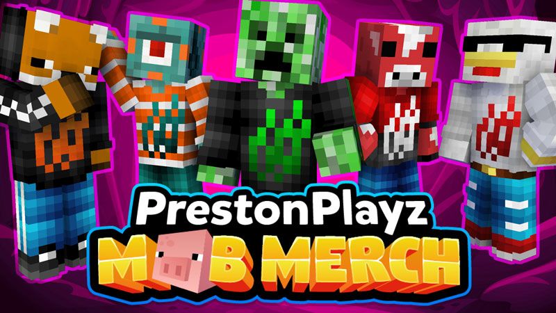 PrestonPlayz Mob Merch on the Minecraft Marketplace by Meatball Inc PrestonPlayz Mob Merch on the Minecraft Marketplace by Meatball Inc
