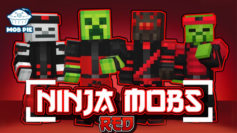 Ninja Mobs Red on the Minecraft Marketplace by Mob Pie