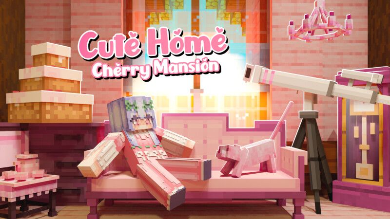 Cute Home Cherry Mansion on the Minecraft Marketplace by CrackedCubes