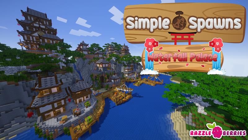 Simple Spawns Waterfall Palace on the Minecraft Marketplace by Razzleberries Simple Spawns Waterfall Palace on the Minecraft Marketplace by Razzleberries