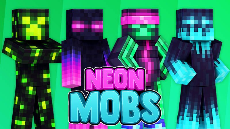 Neon Mobs on the Minecraft Marketplace by 57Digital