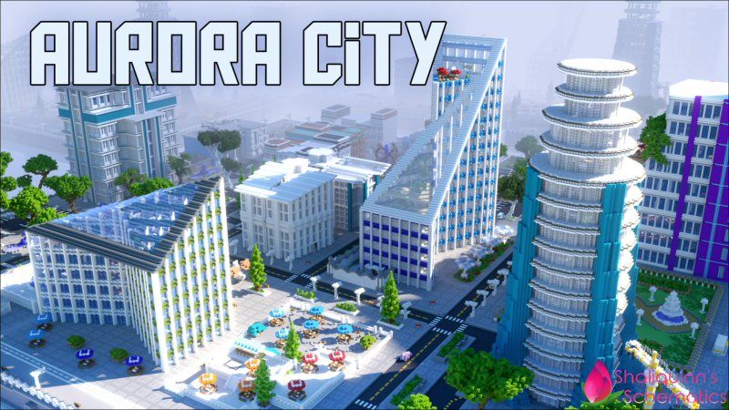 Aurora City on the Minecraft Marketplace by Shaliquinn's Schematics Aurora City on the Minecraft Marketplace by Shaliquinn's Schematics