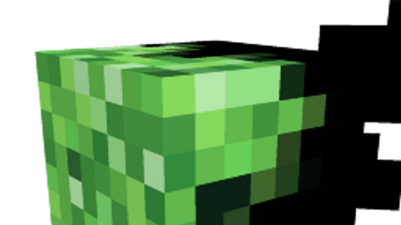 Half Creeper Head on the Minecraft Marketplace by Spark Universe