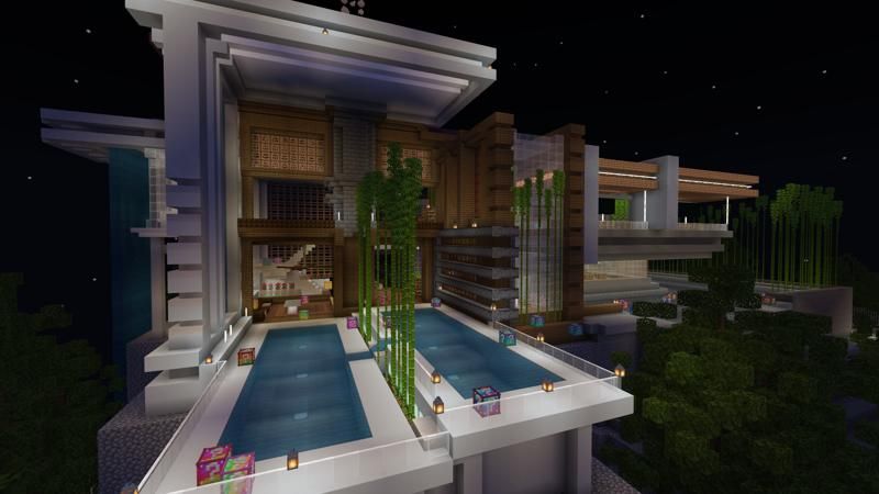 Lucky Skyblock Modern Mansion by 4KS Studios