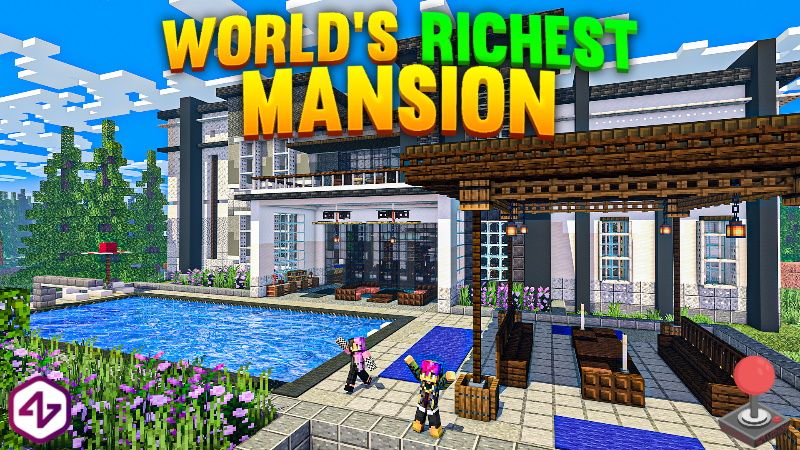 Worlds Richest Mansion on the Minecraft Marketplace by 4KS Studios