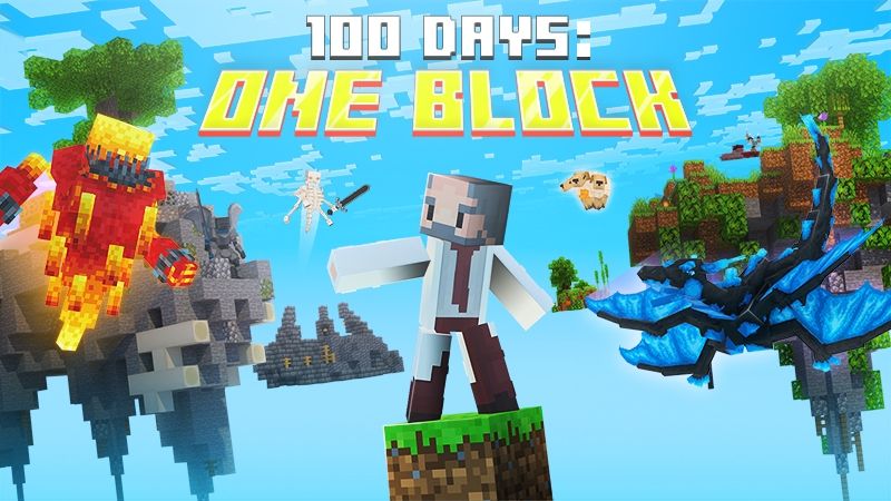 100 Days One Block on the Minecraft Marketplace by Kubo Studios