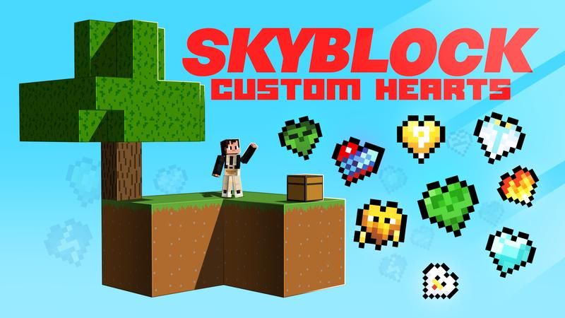 Skyblock Custom Hearts on the Minecraft Marketplace by Cubed Creations