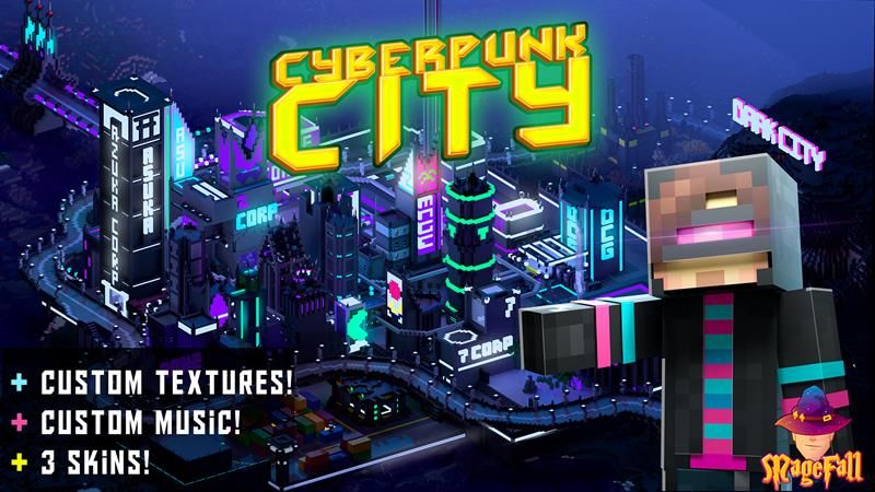 Cyberpunk City on the Minecraft Marketplace by Magefall Cyberpunk City on the Minecraft Marketplace by Magefall