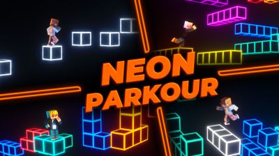Neon Parkour on the Minecraft Marketplace by Podcrash