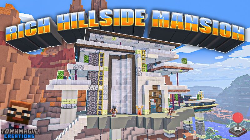 Rich Hillside Mansion on the Minecraft Marketplace by Tomhmagic Creations