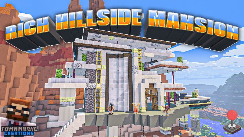 Rich Hillside Mansion on the Minecraft Marketplace by Tomhmagic Creations Rich Hillside Mansion on the Minecraft Marketplace by Tomhmagic Creations