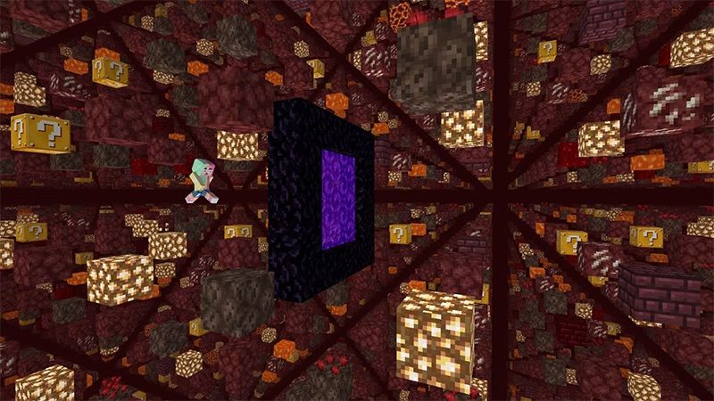 Lucky Block Sky Grid by Lifeboat