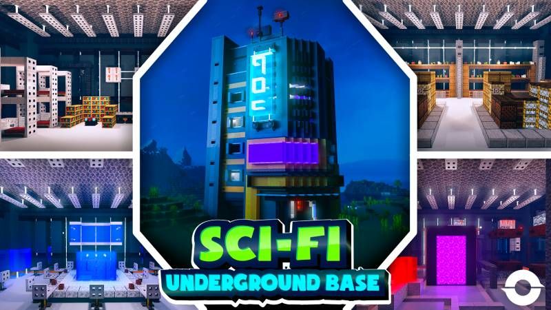 SciFi Underground Base on the Minecraft Marketplace by Odyssey Builds
