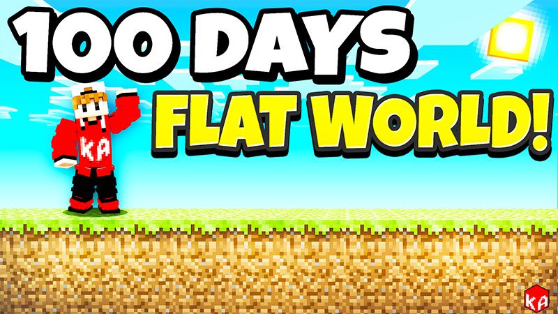 100 Days Flat World Survival on the Minecraft Marketplace by KA Studios
