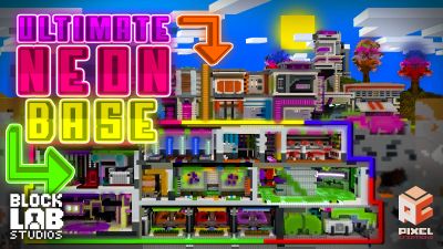 Ultimate Neon Base on the Minecraft Marketplace by BLOCKLAB Studios Ultimate Neon Base on the Minecraft Marketplace by BLOCKLAB Studios