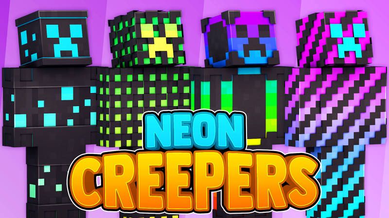 Neon Creepers on the Minecraft Marketplace by 57Digital Neon Creepers on the Minecraft Marketplace by 57Digital