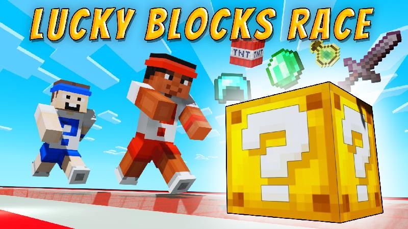 Lucky Blocks Race on the Minecraft Marketplace by VoxelBlocks Lucky Blocks Race on the Minecraft Marketplace by VoxelBlocks