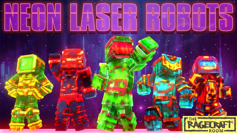 Neon Laser Robots on the Minecraft Marketplace by The Rage Craft Room Neon Laser Robots on the Minecraft Marketplace by The Rage Craft Room