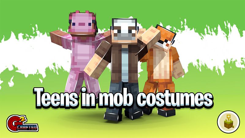 Teens in mob costumes