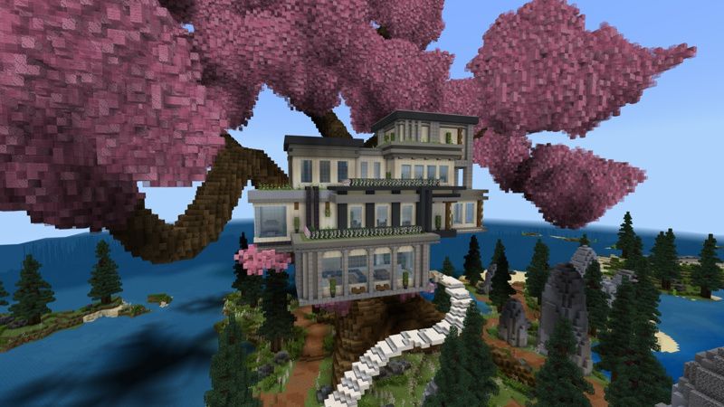 Sakura Tree House by Pixelusion