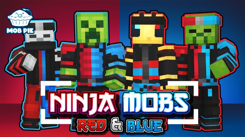 Ninja Mobs Red  Blue on the Minecraft Marketplace by Mob Pie