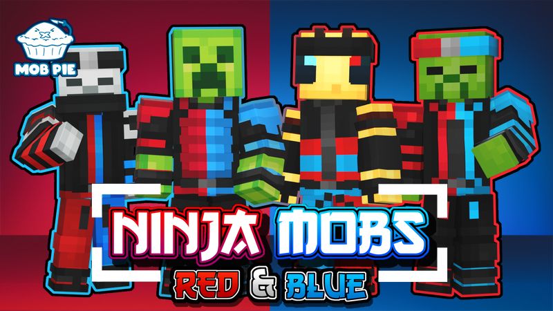 Ninja Mobs Red Blue on the Minecraft Marketplace by Mob Pie Ninja Mobs Red Blue on the Minecraft Marketplace by Mob Pie
