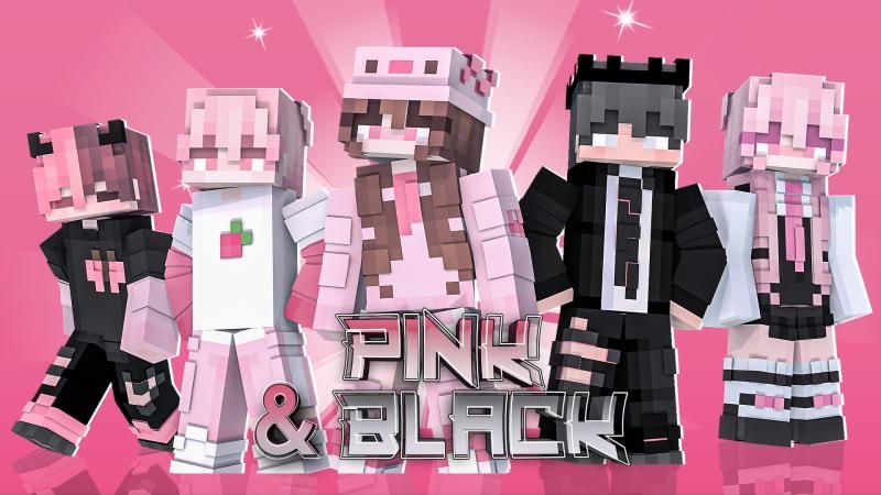 Pink and Black on the Minecraft Marketplace by DogHouse Pink and Black on the Minecraft Marketplace by DogHouse
