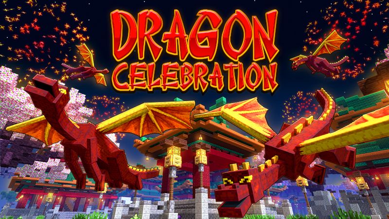 Dragon Celebration on the Minecraft Marketplace by Giggle Block Studios