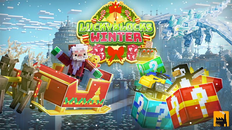 Lucky Blocks Winter on the Minecraft Marketplace by Block Factory