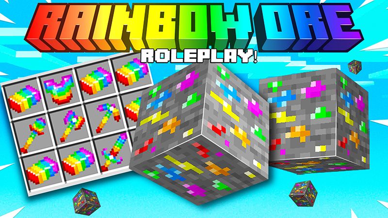 Rainbow Ore Roleplay on the Minecraft Marketplace by Pickaxe Studios Rainbow Ore Roleplay on the Minecraft Marketplace by Pickaxe Studios
