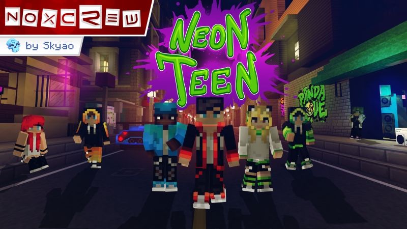 Neon Teen on the Minecraft Marketplace by Noxcrew Neon Teen on the Minecraft Marketplace by Noxcrew