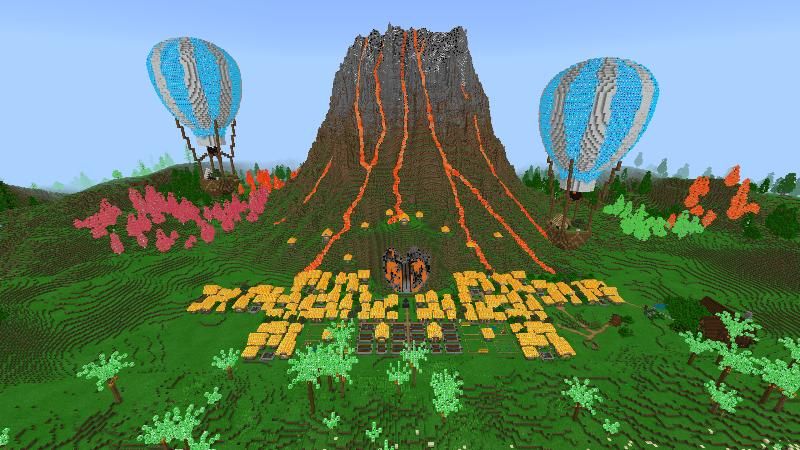 Lucky Blocks Volcano Island by Ready, Set, Block!