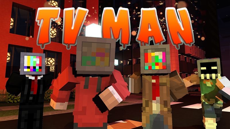 Creepy TV Man Heads on the Minecraft Marketplace by Red Eagle Studios