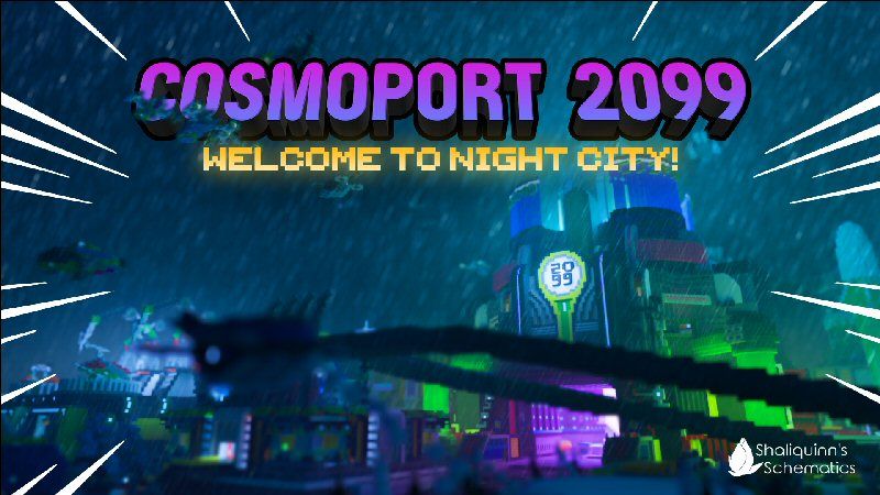 Cosmoport 2099 on the Minecraft Marketplace by Shaliquinn's Schematics Cosmoport 2099 on the Minecraft Marketplace by Shaliquinn's Schematics