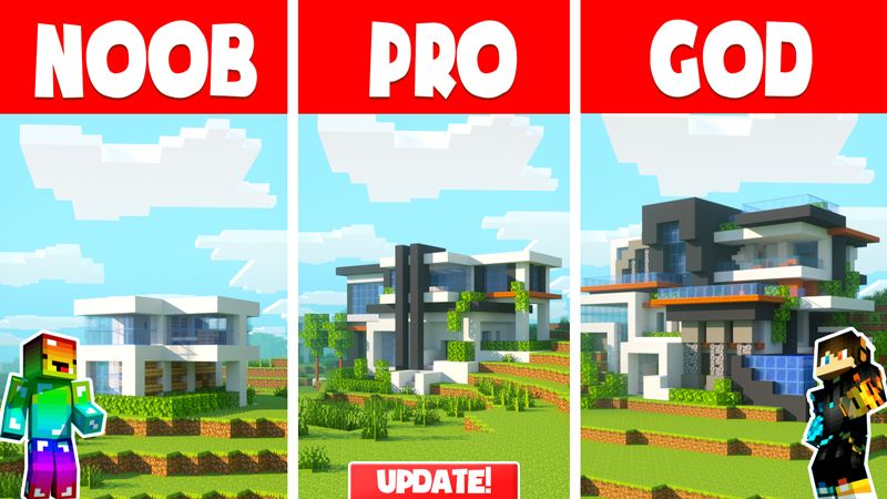 Noob vs Pro vs God on the Minecraft Marketplace by Chunklabs Noob vs Pro vs God on the Minecraft Marketplace by Chunklabs