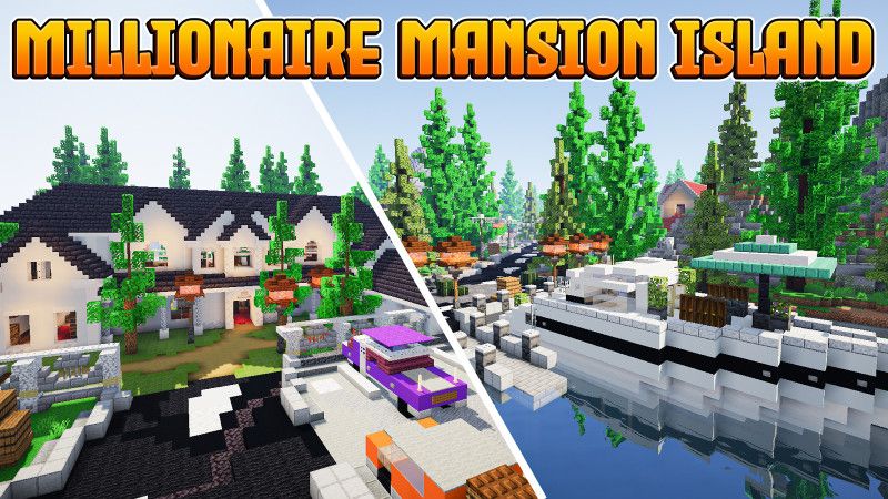 Millionaire Mansion Island on the Minecraft Marketplace by BLOCKLAB Studios