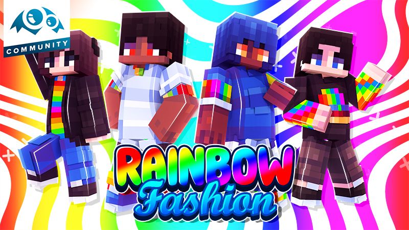 Rainbow Fashion on the Minecraft Marketplace by Monster Egg Studios Rainbow Fashion on the Minecraft Marketplace by Monster Egg Studios