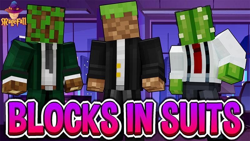 Blocks in Suits on the Minecraft Marketplace by Magefall