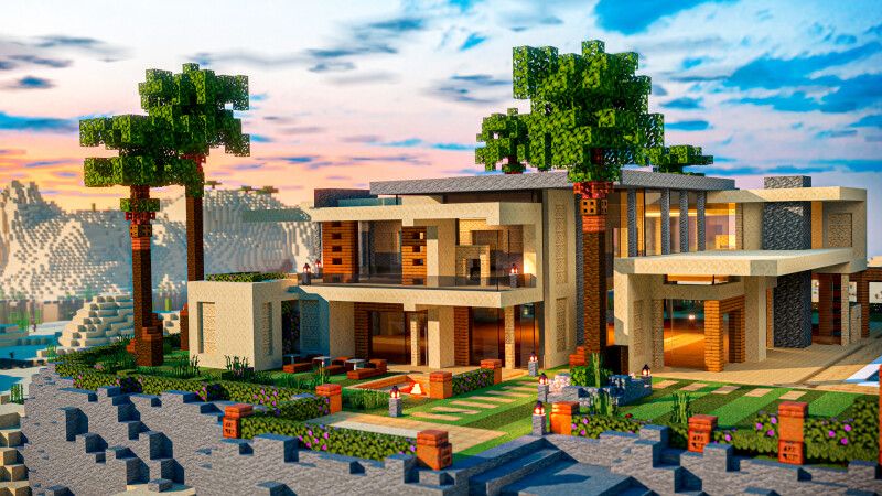 minecraft desert house