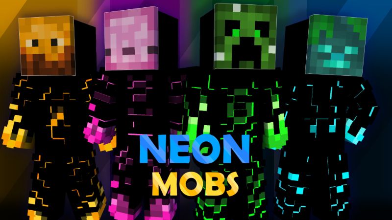 Neon Mobs on the Minecraft Marketplace by Pixelationz Studios Neon Mobs on the Minecraft Marketplace by Pixelationz Studios