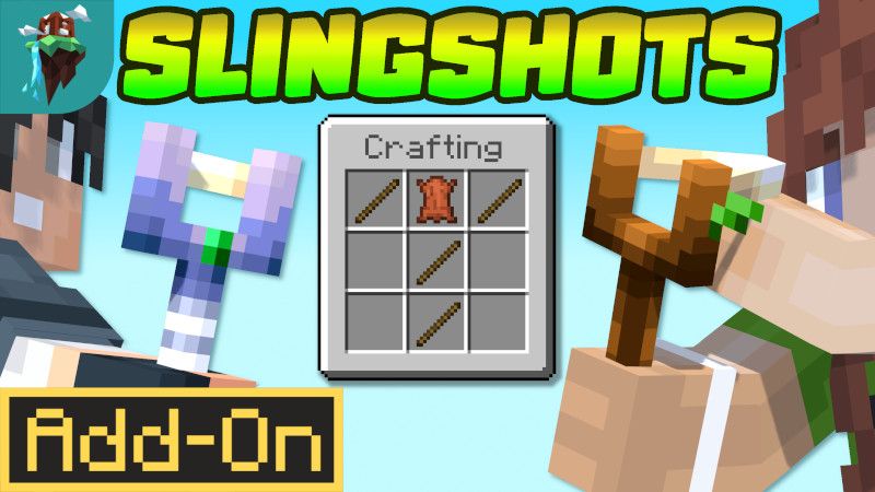 Slingshots AddOn on the Minecraft Marketplace by Polymaps