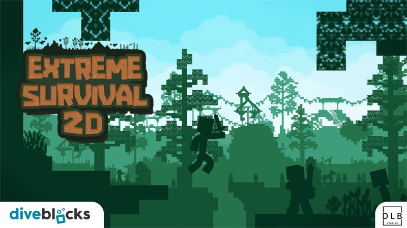 Extreme Survival 2D on the Minecraft Marketplace by Diveblocks