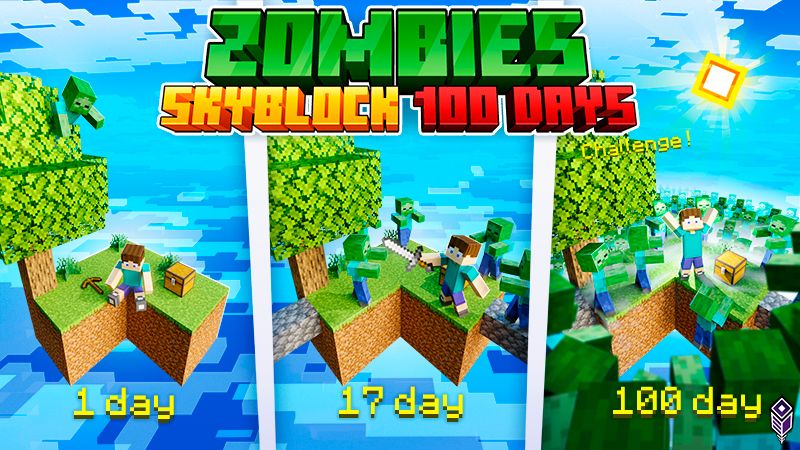 100 Days Skyblock Zombies on the Minecraft Marketplace by Team VoidFeather 100 Days Skyblock Zombies on the Minecraft Marketplace by Team VoidFeather