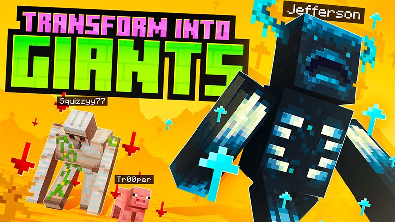 TRANSFORM INTO GIANTS on the Minecraft Marketplace by Kreatik Studios TRANSFORM INTO GIANTS on the Minecraft Marketplace by Kreatik Studios